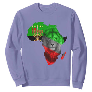 Happy Kwanzaa Lion Sweatshirt African Heritage Pride Gift For Men TS12 Violet Print Your Wear