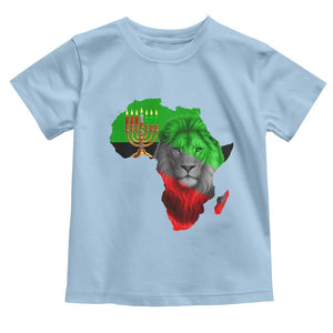 Happy Kwanzaa Lion Toddler T Shirt African Heritage Pride Gift For Men TS12 Light Blue Print Your Wear