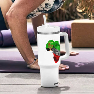 Happy Kwanzaa Lion Tumbler With Handle African Heritage Pride Gift For Men TS12 Print Your Wear