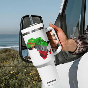 Happy Kwanzaa Lion Tumbler With Handle African Heritage Pride Gift For Men TS12 Print Your Wear
