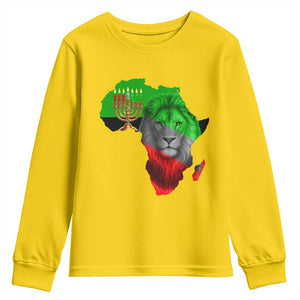 Happy Kwanzaa Lion Youth Sweatshirt African Heritage Pride Gift For Men TS12 Daisy Print Your Wear