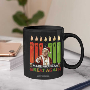 Funny Santa Trump Coffee Mug Make Kwanzaa Great Again African Heritage Gift TS12 Print Your Wear