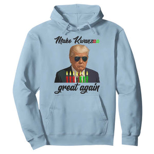 Make Kwanzaa Great Again Hoodie Funny Trump Parody Gift TS12 Light Blue Print Your Wear