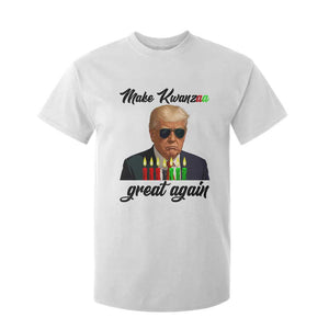 Make Kwanzaa Great Again T Shirt For Kid Funny Trump Parody Gift TS12 White Print Your Wear