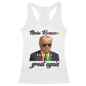 Make Kwanzaa Great Again Racerback Tank Top Funny Trump Parody Gift TS12 White Print Your Wear