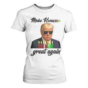 Make Kwanzaa Great Again T Shirt For Women Funny Trump Parody Gift TS12 White Print Your Wear