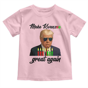 Make Kwanzaa Great Again Toddler T Shirt Funny Trump Parody Gift TS12 Light Pink Print Your Wear