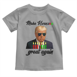 Make Kwanzaa Great Again Toddler T Shirt Funny Trump Parody Gift TS12 Sport Gray Print Your Wear