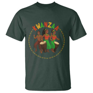 Celebrate Kwanzaa Together African Culture Dance Gift T Shirt TS12 Dark Forest Green Print Your Wear