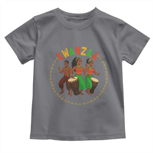 Celebrate Kwanzaa Together African Culture Dance Gift Toddler T Shirt TS12 Charcoal Print Your Wear