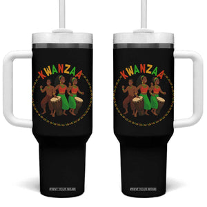 Celebrate Kwanzaa Together African Culture Dance Gift Tumbler With Handle TS12 One Size: 40 oz Black Print Your Wear