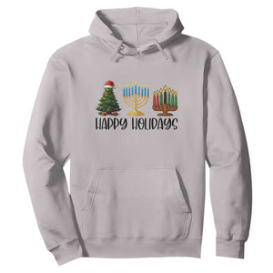 Christmas Hanukkah Kwanzaa Celebration Gift Hoodie Happy Holidays TS12 Ice Gray Print Your Wear