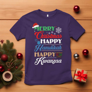 Funny Christmas Hanukkah Kwanzaa T Shirt December Holiday Gift TS12 Purple Print Your Wear