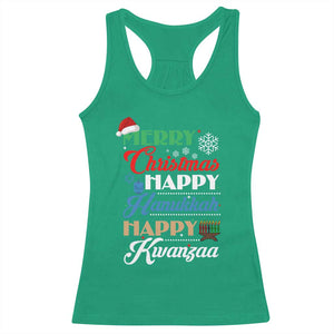 Funny Christmas Hanukkah Kwanzaa Racerback Tank Top December Holiday Gift TS12 Irish Green Print Your Wear