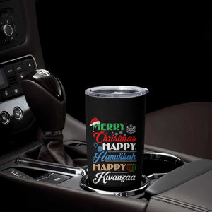 Funny Christmas Hanukkah Kwanzaa Tumbler Cup December Holiday Gift TS12 Print Your Wear