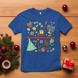 Merry Christmahanakwanzika T Shirt Funny Winter Holiday Gift TS12 Royal Blue Print Your Wear