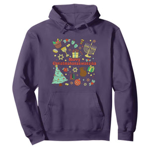 Merry Christmahanakwanzika Hoodie Funny Winter Holiday Gift TS12 Purple Print Your Wear