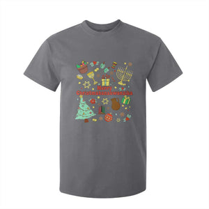 Merry Christmahanakwanzika T Shirt For Kid Funny Winter Holiday Gift TS12 Charcoal Print Your Wear