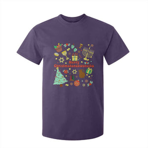 Merry Christmahanakwanzika T Shirt For Kid Funny Winter Holiday Gift TS12 Purple Print Your Wear