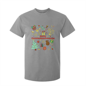 Merry Christmahanakwanzika T Shirt For Kid Funny Winter Holiday Gift TS12 Sport Gray Print Your Wear