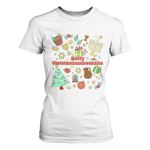 Merry Christmahanakwanzika T Shirt For Women Funny Winter Holiday Gift TS12 White Print Your Wear
