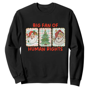 Big Fan Of Human Rights And Equality Sweatshirt Xmas Activism Gift TS12 Black Print Your Wear