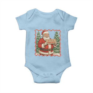 Christmas Gift For Big Fans Of Human Rights And Activism Baby Onesie TS12 Light Blue Print Your Wear