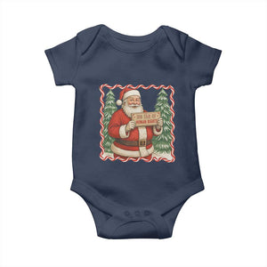 Christmas Gift For Big Fans Of Human Rights And Activism Baby Onesie TS12 Navy Print Your Wear