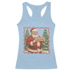 Christmas Gift For Big Fans Of Human Rights And Activism Racerback Tank Top TS12 Light Blue Print Your Wear