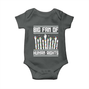 Big Fan Of Human Rights Equality Supporters Baby Onesie Christmas Gift TS12 Dark Heather Print Your Wear
