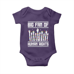 Big Fan Of Human Rights Equality Supporters Baby Onesie Christmas Gift TS12 Purple Print Your Wear