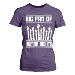Big Fan Of Human Rights Equality Supporters T Shirt For Women Christmas Gift TS12 Purple Print Your Wear