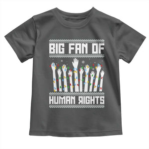 Big Fan Of Human Rights Equality Supporters Toddler T Shirt Christmas Gift TS12 Dark Heather Print Your Wear