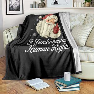 All I Want For Christmas Is Fundamental Human Rights Throw Blanket Xmas Supporters Gift TS12 Print Your Wear