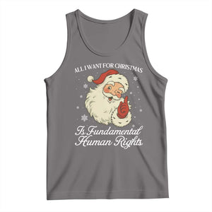 All I Want For Christmas Is Fundamental Human Rights Tank Top Xmas Supporters Gift TS12 Deep Heather Print Your Wear