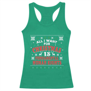 Christmas Gift For Fundamental Human Rights Supporters Racerback Tank Top TS12 Irish Green Print Your Wear