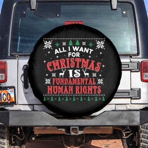 Christmas Gift For Fundamental Human Rights Supporters Spare Tire Cover TS12 No hole Black Print Your Wear