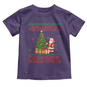 All I Want For Christmas Is Fundamental Human Rights Toddler T Shirt Equality Activist Gift TS12 Purple Print Your Wear
