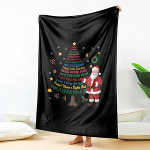 Pro Democracy Activist Christmas Tree Throw Blanket Human Rights Xmas Gift TS12 Print Your Wear
