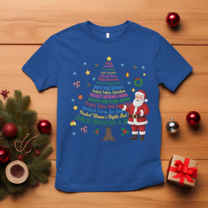 Pro Democracy Activist Christmas Tree T Shirt Human Rights Xmas Gift TS12 Royal Blue Print Your Wear