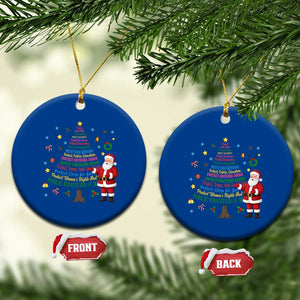 Pro Democracy Activist Christmas Tree Ceramic Ornament Human Rights Xmas Gift TS12 1pc Blue Print Your Wear