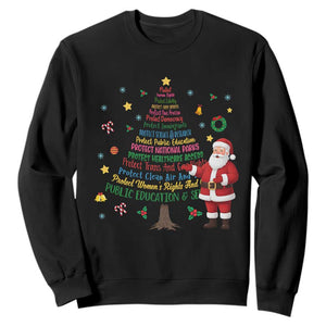 Pro Democracy Activist Christmas Tree Sweatshirt Human Rights Xmas Gift TS12 Black Print Your Wear