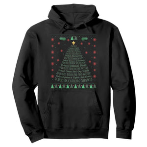 Ugly Activist Christmas Tree Hoodie Human Rights Xmas Gift TS12 Black Print Your Wear