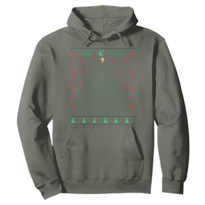 Ugly Activist Christmas Tree Hoodie Human Rights Xmas Gift TS12 Military Green Print Your Wear