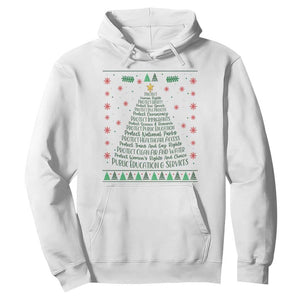Ugly Activist Christmas Tree Hoodie Human Rights Xmas Gift TS12 White Print Your Wear