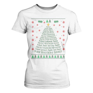 Ugly Activist Christmas Tree T Shirt For Women Human Rights Xmas Gift TS12 White Print Your Wear
