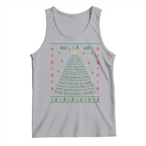 Ugly Activist Christmas Tree Tank Top Human Rights Xmas Gift TS12 Athletic Heather Print Your Wear