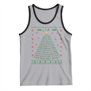 Ugly Activist Christmas Tree Tank Top Human Rights Xmas Gift TS12 Athletic Heather Black Print Your Wear