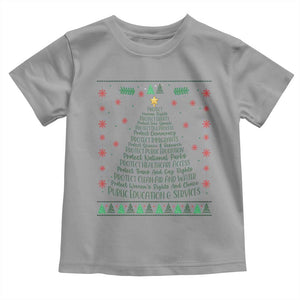 Ugly Activist Christmas Tree Toddler T Shirt Human Rights Xmas Gift TS12 Sport Gray Print Your Wear