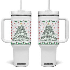 Ugly Activist Christmas Tree Tumbler With Handle Human Rights Xmas Gift TS12 One Size: 40 oz White Print Your Wear